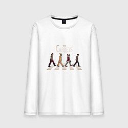 Лонгслив хлопковый мужской The Carreys, цвет: белый