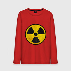 Лонгслив хлопковый мужской Atomic Nuclear, цвет: красный