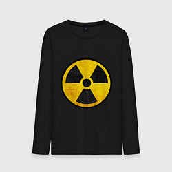 Лонгслив хлопковый мужской Atomic Nuclear, цвет: черный