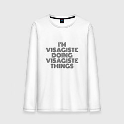 Мужской лонгслив Im visagiste doing visagiste things vintage