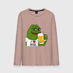 Мужской лонгслив Drink Pepe