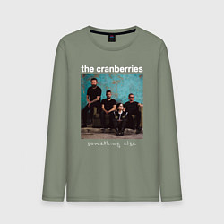 Лонгслив хлопковый мужской The Cranberries rock, цвет: авокадо