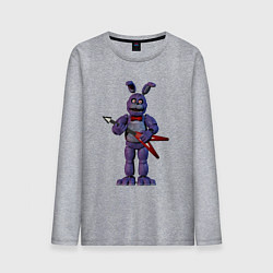Лонгслив хлопковый мужской Бонни с гитарой, цвет: меланж