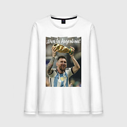 Мужской лонгслив Lionel Messi - world champion - Argentina