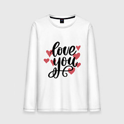 Мужской лонгслив Love U