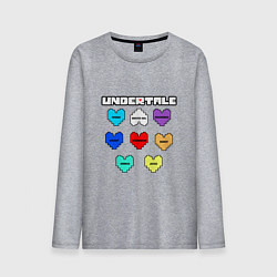 Мужской лонгслив Undertale - души 8 людей