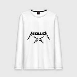 Лонгслив хлопковый мужской Metallica, цвет: белый