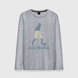 Лонгслив хлопковый мужской Lionel Messi Argentina, цвет: меланж