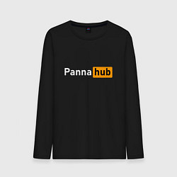 Лонгслив хлопковый мужской Street football - Panna hub, цвет: черный