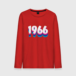 Лонгслив хлопковый мужской Made in 1966 vintage art, цвет: красный