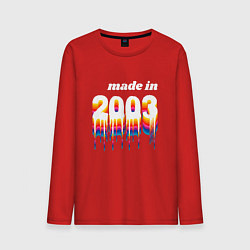 Мужской лонгслив Made in 2003 liquid art