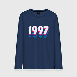 Лонгслив хлопковый мужской Made in 1997 vintage art, цвет: тёмно-синий