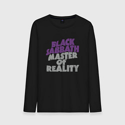 Лонгслив хлопковый мужской Black Sabbath Master of Reality, цвет: черный