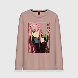 Мужской лонгслив Zero Two anime girl