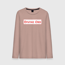 Лонгслив хлопковый мужской Divine Orb дроп в Path of Exile, цвет: пыльно-розовый