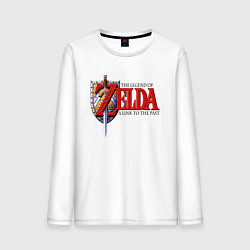 Лонгслив хлопковый мужской The Legend of Zelda game, цвет: белый