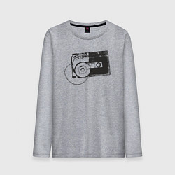 Лонгслив хлопковый мужской Cassette, цвет: меланж