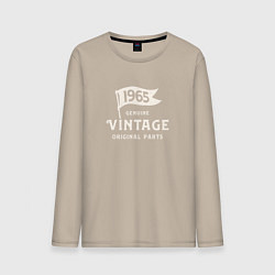 Лонгслив хлопковый мужской 1965 подлинный винтаж - оригинальные детали, цвет: миндальный