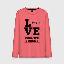 Мужской лонгслив Counter Strike 2 love classic