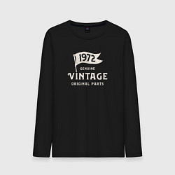 Лонгслив хлопковый мужской 1972 подлинный винтаж - оригинальные детали, цвет: черный
