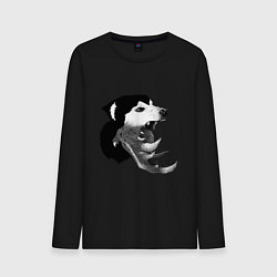Лонгслив хлопковый мужской The Thing - husky, цвет: черный
