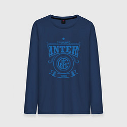 Лонгслив хлопковый мужской Forza Inter, цвет: тёмно-синий