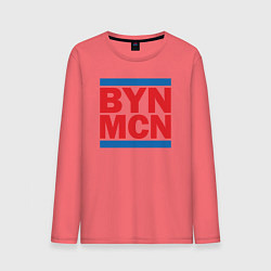 Лонгслив хлопковый мужской Run Bayern Munchen, цвет: коралловый