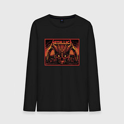 Мужской лонгслив Metallica - thrash metal - skull