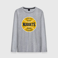 Лонгслив хлопковый мужской Denver Nuggets 1967, цвет: меланж