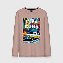 Мужской лонгслив Viva Cuba - car - retro