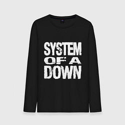 Лонгслив хлопковый мужской SoD - System of a Down, цвет: черный