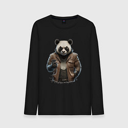 Мужской лонгслив Крутая панда