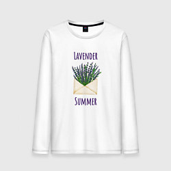 Мужской лонгслив Lavender Summer - букет лаванды в конверте