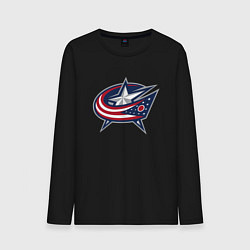 Мужской лонгслив Columbus blue jackets - hockey team - emblem