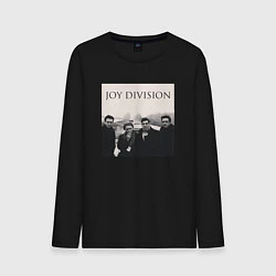 Лонгслив хлопковый мужской Тру фанат Joy Division, цвет: черный