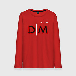 Лонгслив хлопковый мужской Depeche Mode 2023 Memento Mori Logo 08, цвет: красный