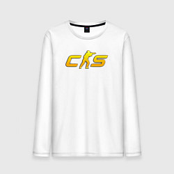 Мужской лонгслив CS2 yellow logo