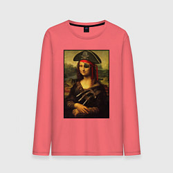 Лонгслив хлопковый мужской Gioconda - pirat, цвет: коралловый