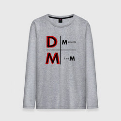 Лонгслив хлопковый мужской Depeche Mode - Memento Mori Logo, цвет: меланж