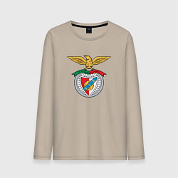 Лонгслив хлопковый мужской Benfica club, цвет: миндальный