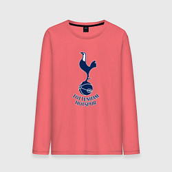 Лонгслив хлопковый мужской Tottenham Hotspur fc sport, цвет: коралловый