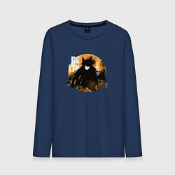 Лонгслив хлопковый мужской Delta, цвет: тёмно-синий