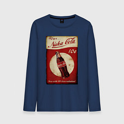 Лонгслив хлопковый мужской Nuka cola price, цвет: тёмно-синий