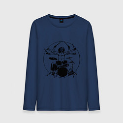 Мужской лонгслив Vitruvian six hand drummer