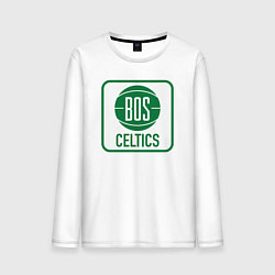 Лонгслив хлопковый мужской Bos Celtics, цвет: белый