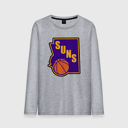 Лонгслив хлопковый мужской Suns ball, цвет: меланж