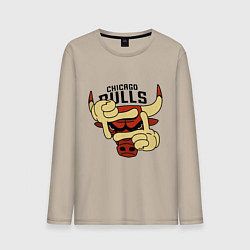 Мужской лонгслив Bulls logo with hands