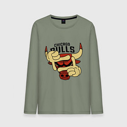 Мужской лонгслив Bulls logo with hands