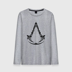 Лонгслив хлопковый мужской Assassins creed - mirage, цвет: меланж