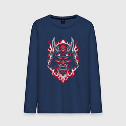 Мужской лонгслив Samurai mask demon